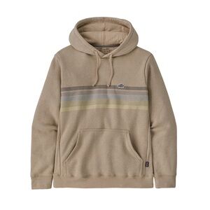 Patagonia Men’s Line Logo Ridge Stripe Uprisal Hoody Oar Tan Size L